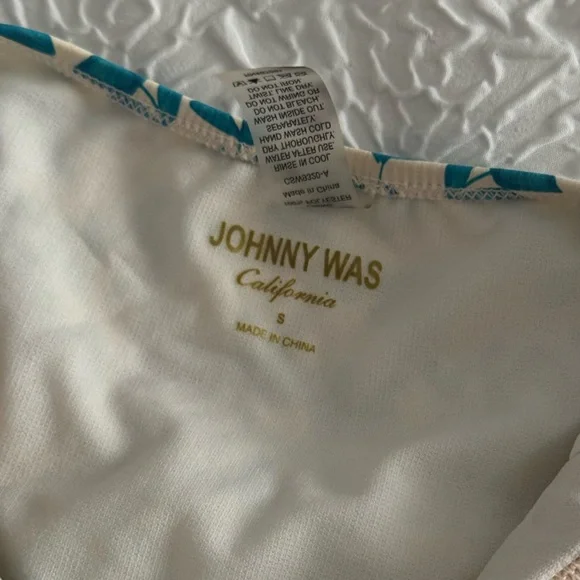 JOHNNY WAS Ellyo Twisted Halter One-Piece Swimsuit Small - Picture 4 of 9